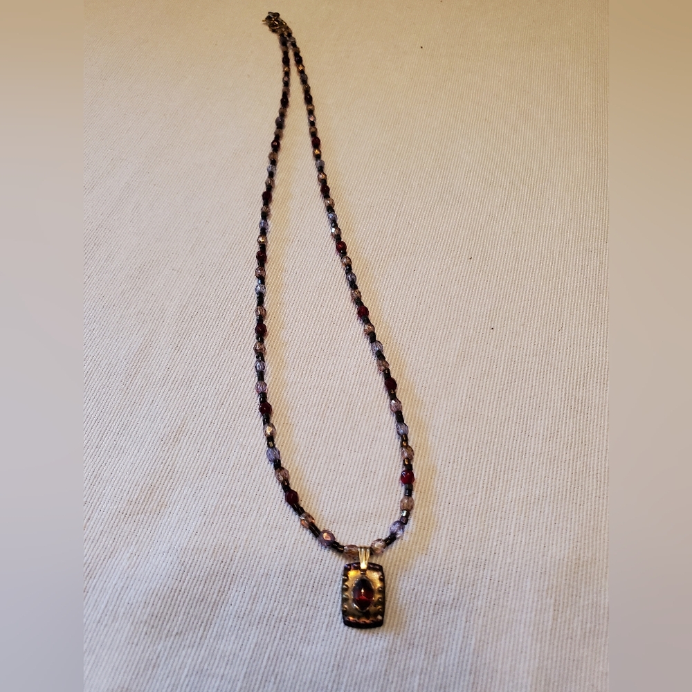 Holly Yashi Multi color Glass Beads Necklace
